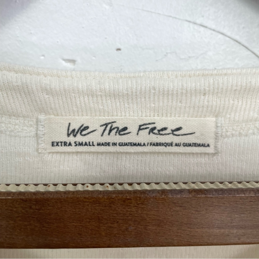 Free People We The Free Back At It Henley In Cream - Picture 12 of 13
